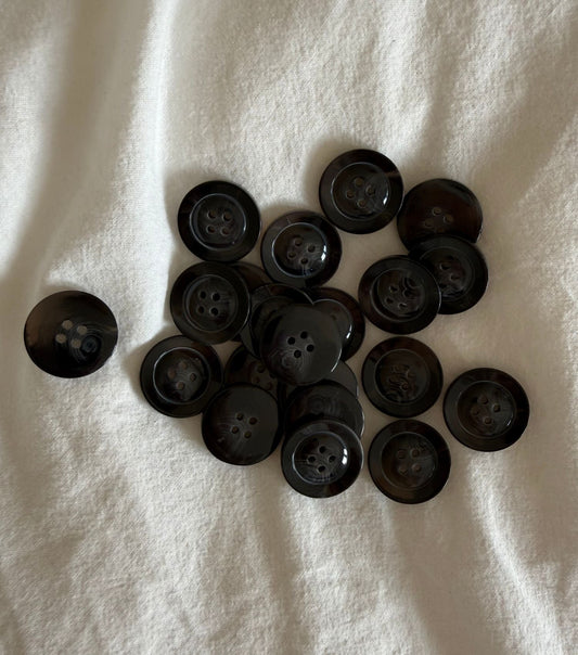 KNAPPER Ø25 MM - SORT 1 STK - Axelknit