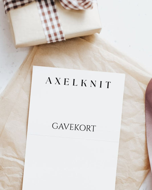 GAVEKORT TIL AXELKNIT - Axelknit