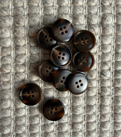 KNAPPER Ø17 MM - BRUN 6 STK - Axelknit