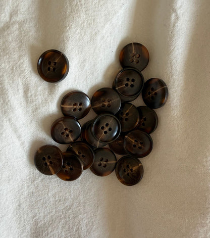 KNAPPER Ø20 MM - BRUN 1 STK - Axelknit