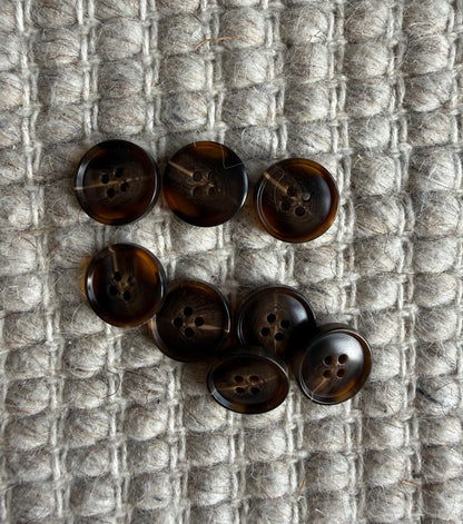 KNAPPER Ø20 MM - BRUN 6 STK - Axelknit