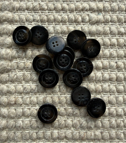 KNAPPER Ø20 MM - SORT 6 STK - Axelknit