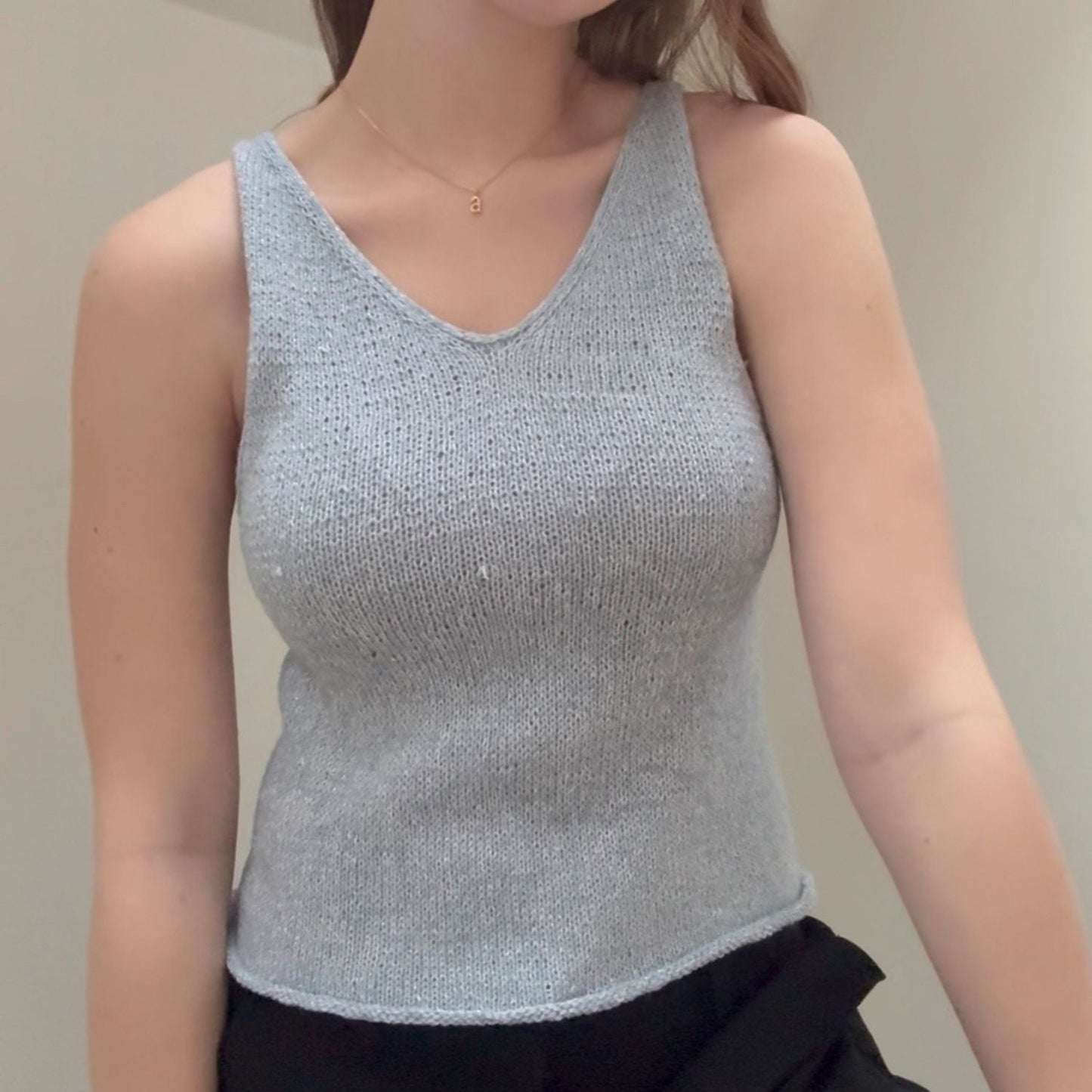 NORA TOP - Axelknit