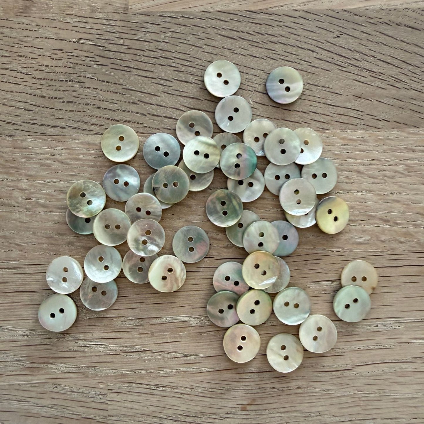 PERLEMORKNAPPER Ø11,4 MM - 12 STK - Axelknit