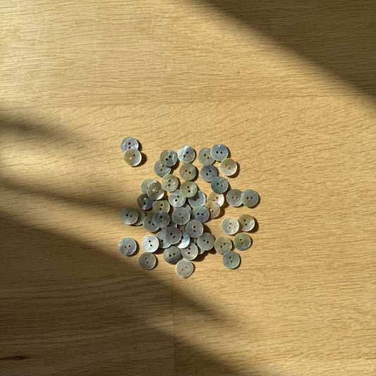 PERLEMORKNAPPER Ø17 MM - 6 STK - Axelknit