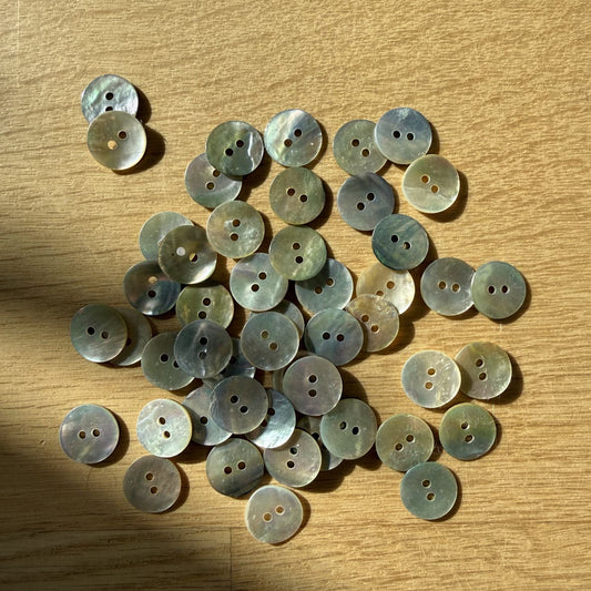 PERLEMORKNAPPER Ø17 MM - 6 STK - Axelknit