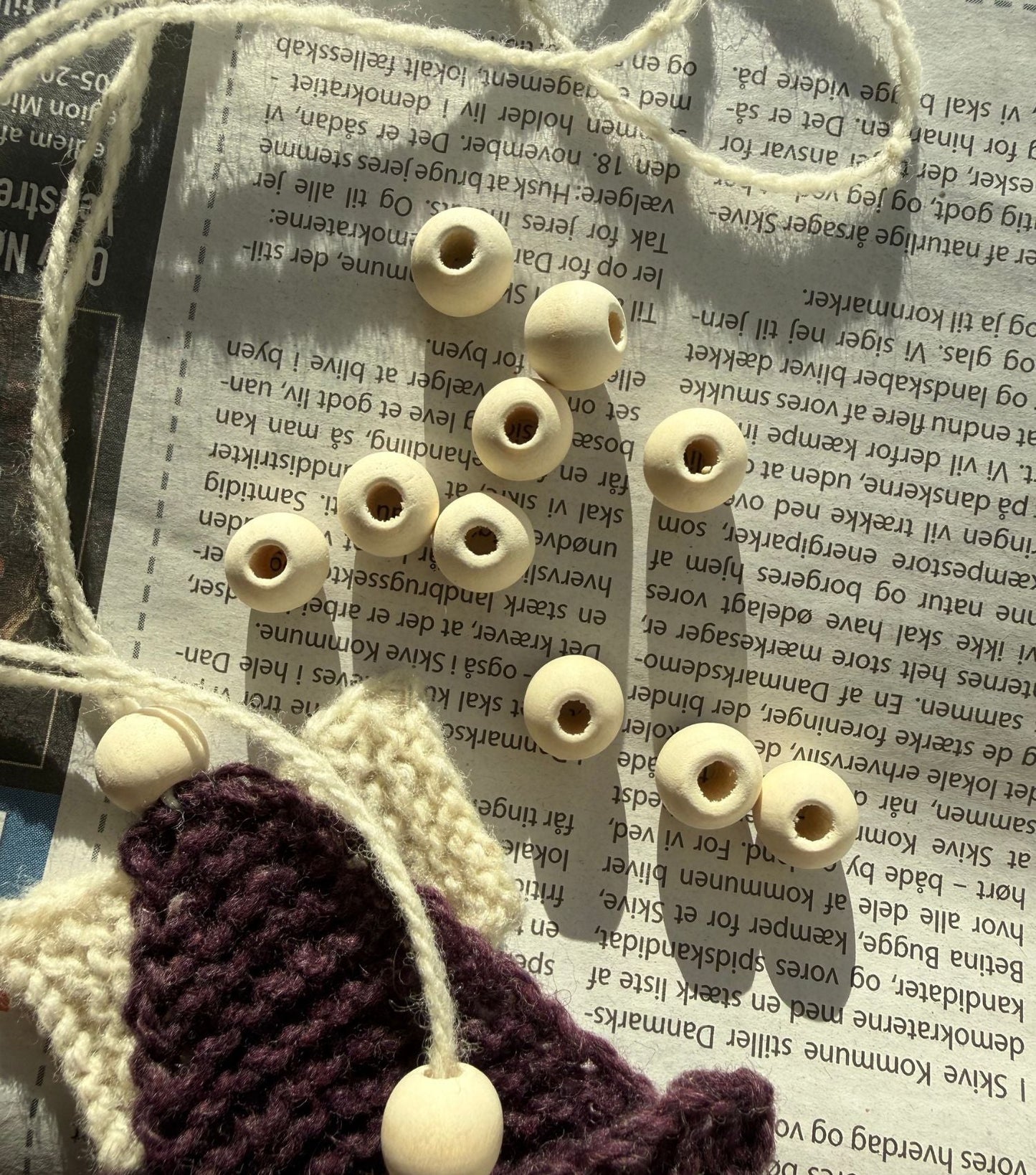 TRÆPERLER 10 MM - 10 STK - Axelknit