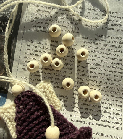 TRÆPERLER 10 MM - 10 STK - Axelknit