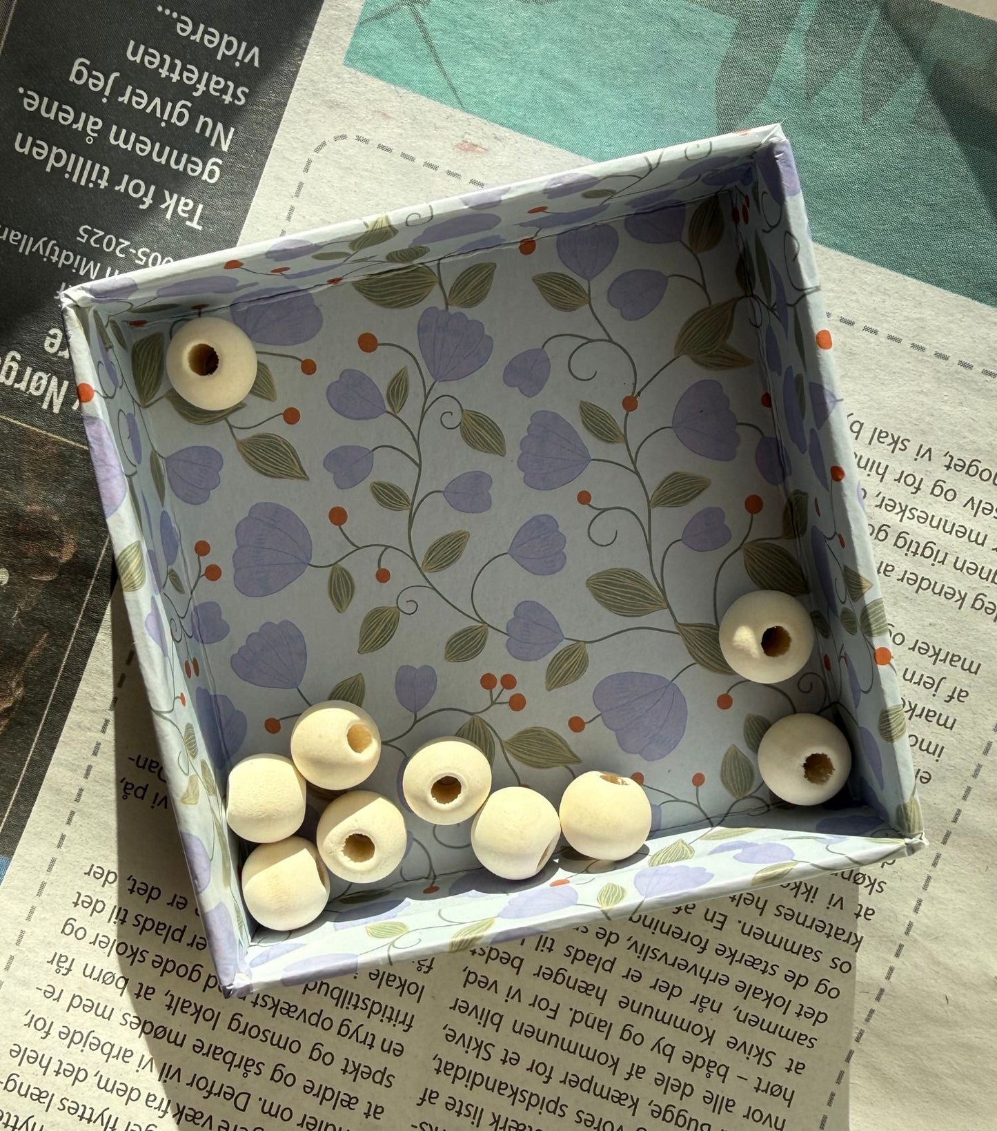 TRÆPERLER 10 MM - 10 STK - Axelknit