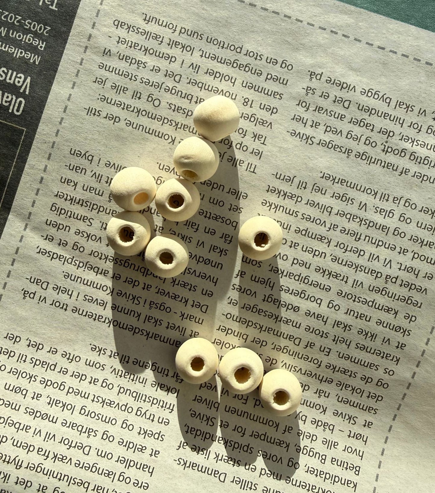 TRÆPERLER 10 MM - 10 STK - Axelknit